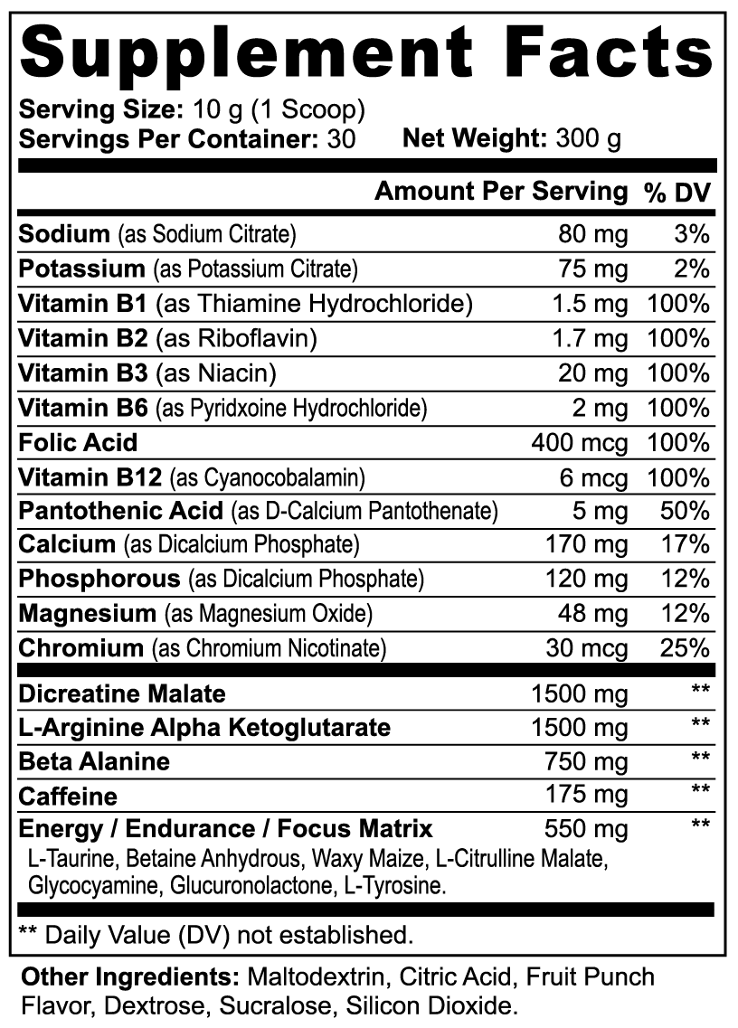 Shockwave Pre-Workout — Fruit Punch